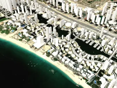 Dubai Marina United Arab Emirates 3D model