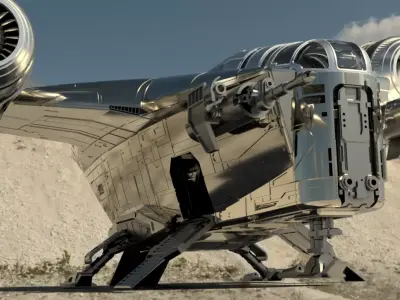 Mandalorian ship Razor Crest 3D print model