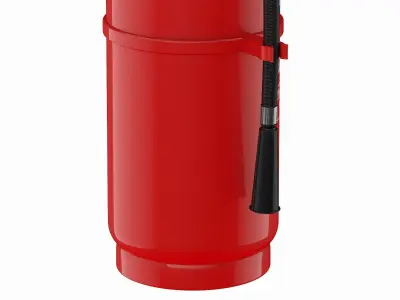 5 Fire Extinguishers Collection 3D model