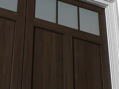 Automatic Classic Modern Garage Doors 3D model