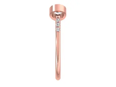Women Light Weight Band Ring 3D print model 22