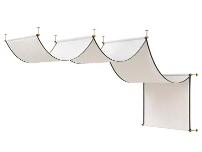 Curtain HE-No 06 Bedroom Canopy 01 3D model