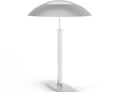 Silver Color Lamp 3D model