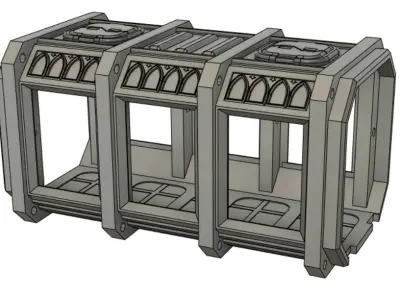 Modular Armoured Container 3D print model