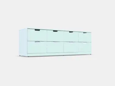 NORDLI Chest of 8 drawers 2 Low-poly 3D model