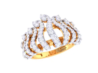  Women Ring MTL 3dm STL OBJ FBX Details 3D print model 19