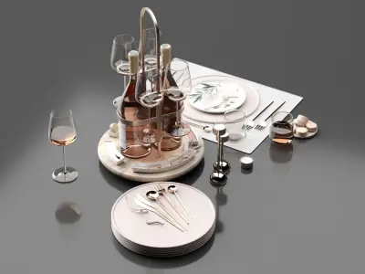 Drink Set 3D model