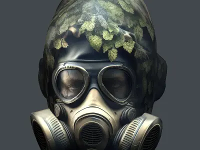 Helmet 3d model military combat Military Low-poly 3D model 5