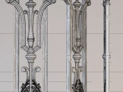 Iron Baluster 3D model