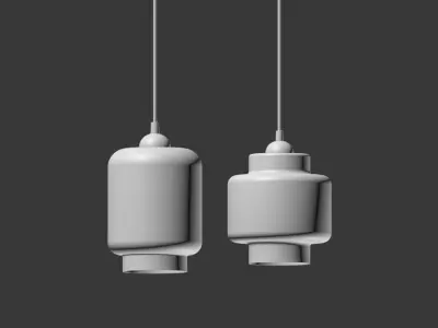 Pendant Light Collection 3D model