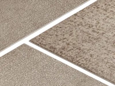 Carpet set 9155 - Hand-knotted Wool Soft Rug - 8k 3D model