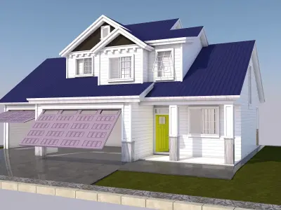 Mini House Low-poly 3D model purchase