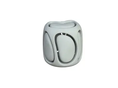 SciFi Cube Object No 67581 Low Poly Shape Low-poly 3D model