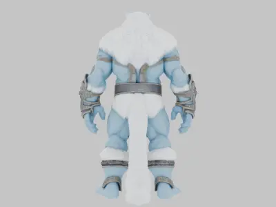Frost Giant Snow 3D Model Low-poly 3D model
