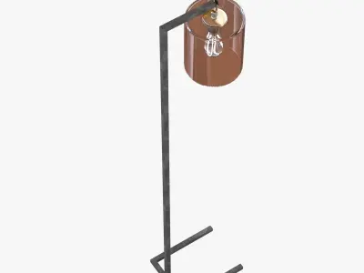Arteriors Parrish Antique Bronze Iron Floor Lamp 3D model