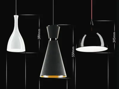 Chelsom pendants set 3D model