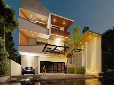 Modern House Lumion and Sketchup Scene 3D model