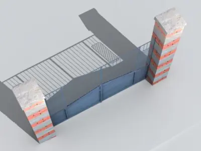 Gate 02 3D model