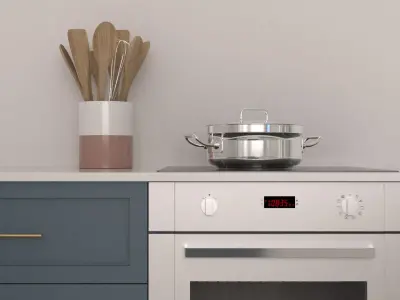 Kitchen on the sand 3D model