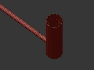 LEVEL modern chandelier in brass 3D model