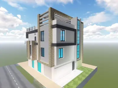 3D HOUSE MODERNE 3D print model