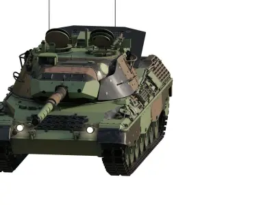 leopard 1 with interior 3D model