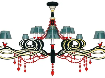 chandelier 10 3D model buy