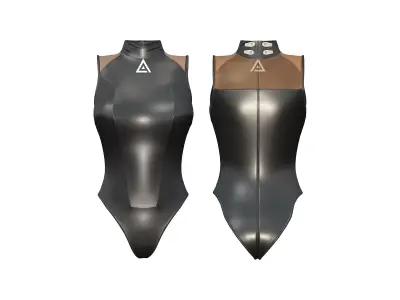 Anime Outfit Corset Romper Suit With Leggings Low-poly 3D model