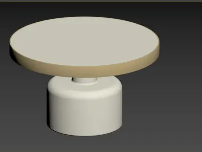 COFFEE TABLE GLAM WHITE 3D model