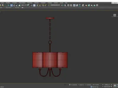 CLOVER CHANDELIER Low-poly 3D model
