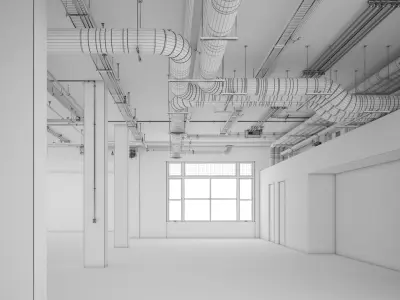  Industrial Office Interior -no materials- 