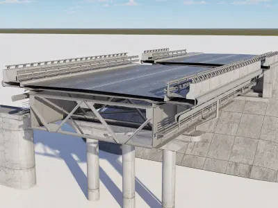 Highway Interchange 3D model 3D model