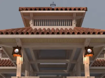 TRADITIONAL TEA HOUSE 03 3D model