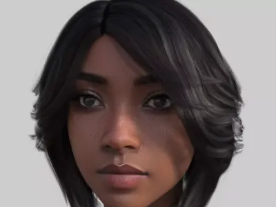 A girl next door 3D model