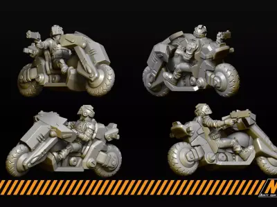 Biker Boys 3D print model