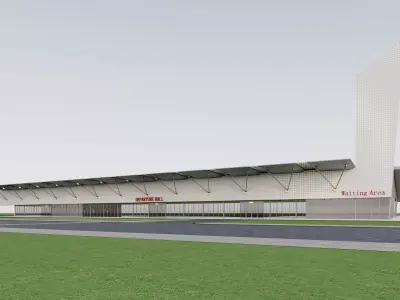 Modern Bus - Coach Terminal 3D model