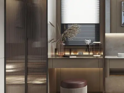 decoration Home Modern bathroom villa 3D model