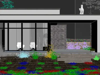 Overcast Exterior Scene 3D model 3D model