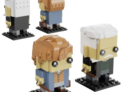 Lego Brickheadz  Harry Potter Set 3D Model Pack