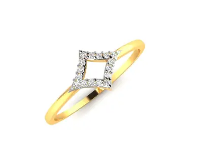 Diamond Ring For Women 3d Print Model 3D print model 26