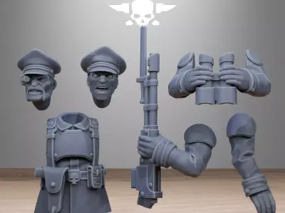Tank Commanders 3D print model