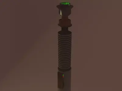 Luke skywalker lightsaber 3D model