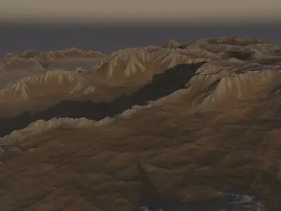 Rocky Planet Surface 3D model