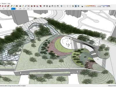 Sketchup Cultral Center F8 3D model