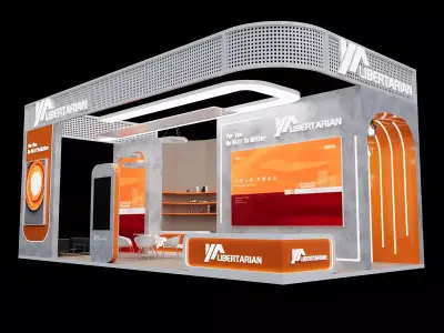 Modern Exhibition Booth 3D model