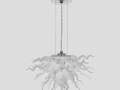 viz glass lulu chandelier 3D model