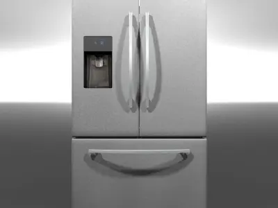 Refrigerator French Door 3D model