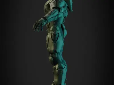 Halo 5 Master Chief full Armor for Cosplay 3D print model