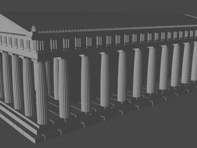 Temple of Hephaistos 1to100 scale 3D print model