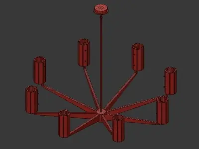 VENDOME ROUND CHANDELIER 3D model